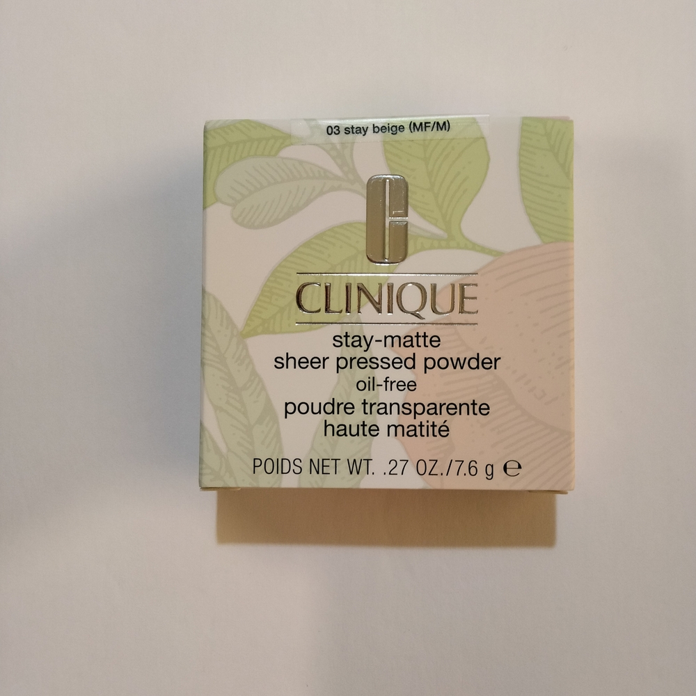 Clinique Stay-Matte Sheer Pressed Powder Oil-Free 03 Stay Beige (MF/M)